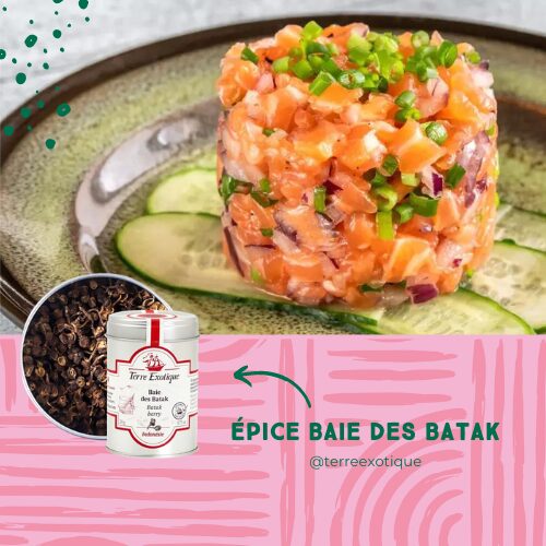 Tartare de saumon aux baies des Batak