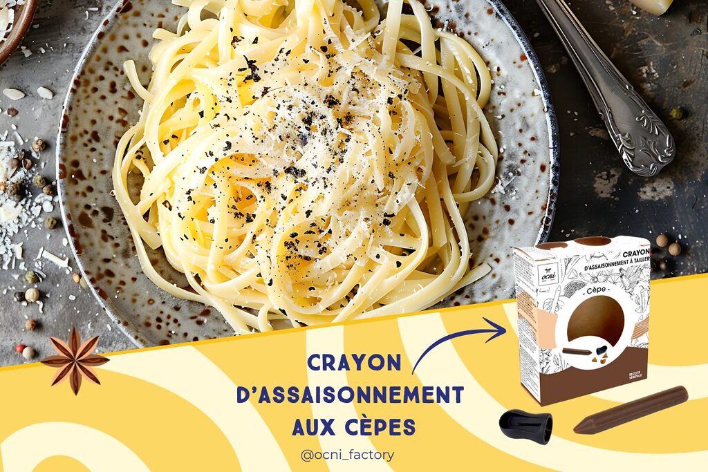 Pâtes à la crème et aux cèpes